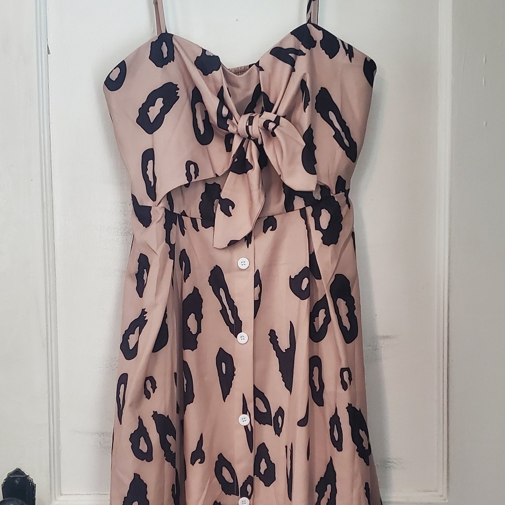 Cheetah midi dress